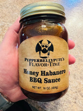 Load image into Gallery viewer, Pepper Belly Pete Honey Habanero BBQ Sauce
