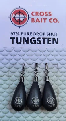 Cross Tungsten Drop Shot Sinker