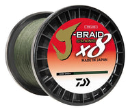 DAIWA J-BRAID X8 GRAND BRAIDED LINE - DARK GREEN