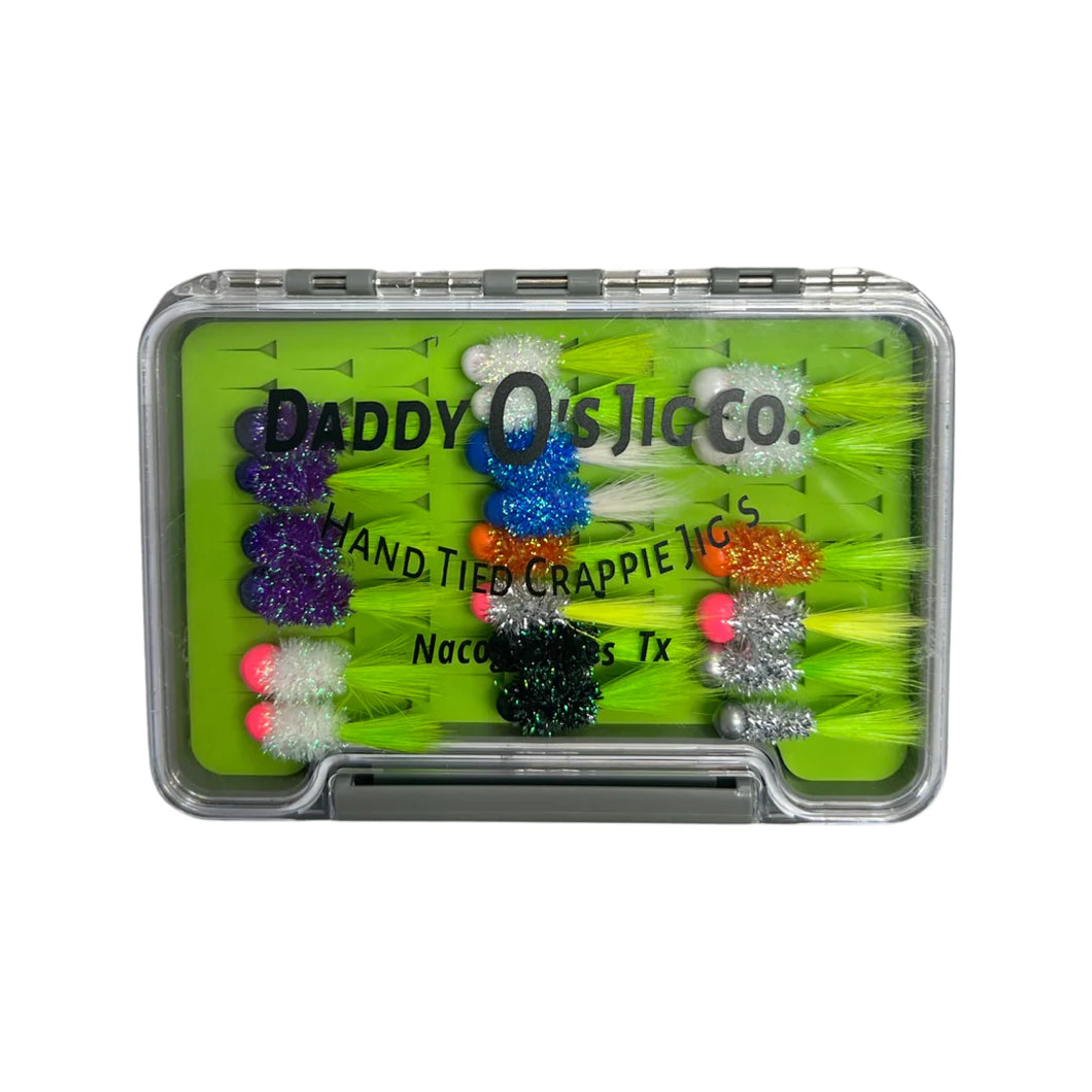 Daddy O's Crappie Jig Case 20 ct assortment